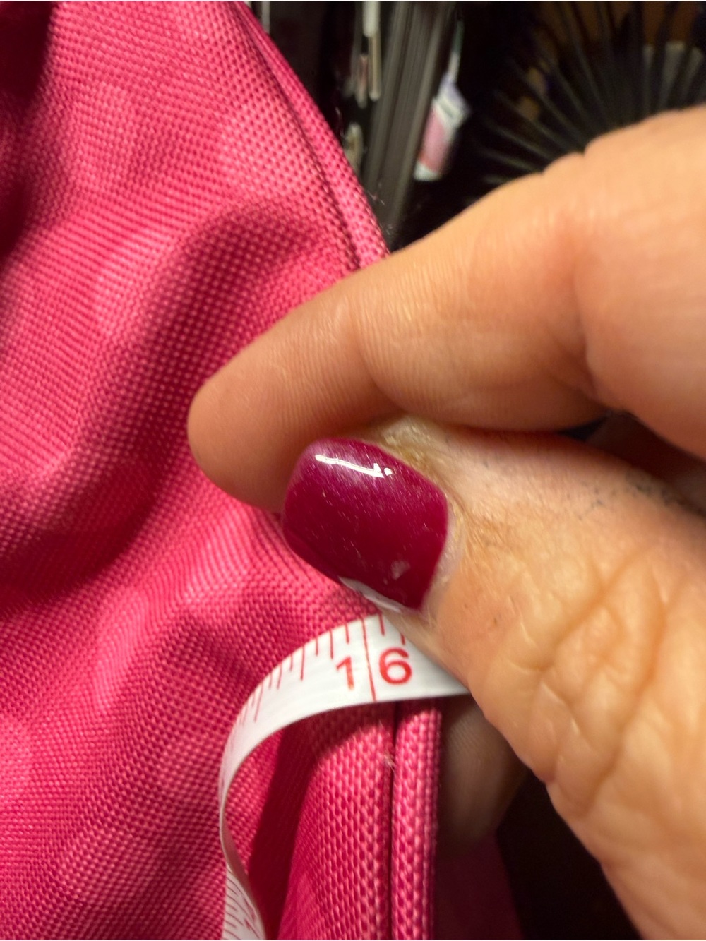 thirty-one Hot Pink Polka Dot Tote/gym Bag w/handles, no shoulder strap - Picture 6 of 11